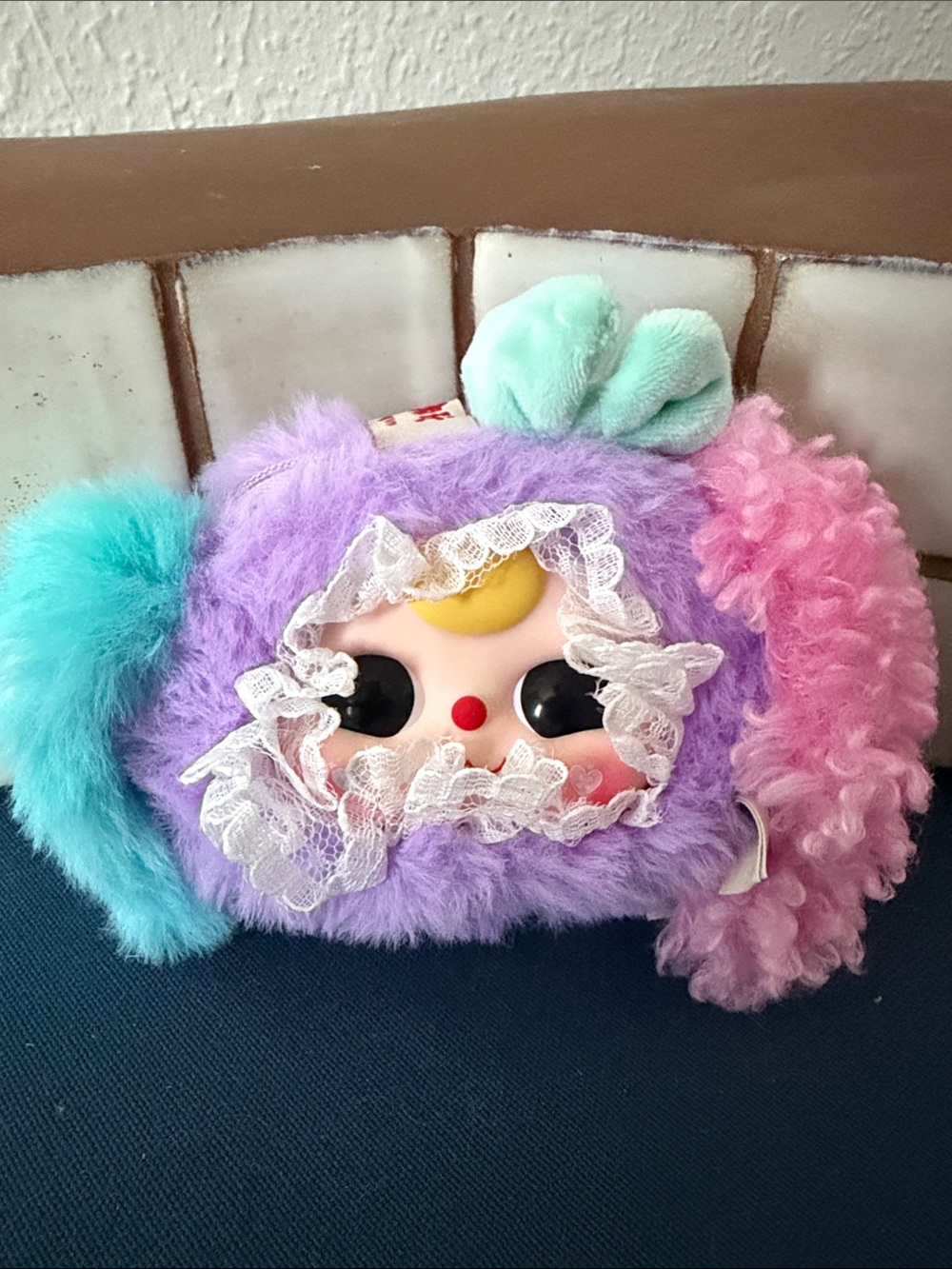 Baby Three 80% plush keychain with zipper coin pocket